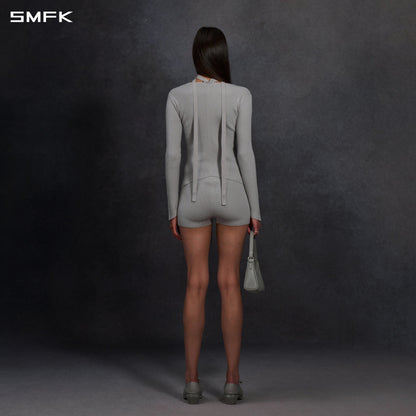 SMFK Myth Aeolus Symmetry Evening Knit Pullover Lenzing Tencel+Silk Glacier Grey