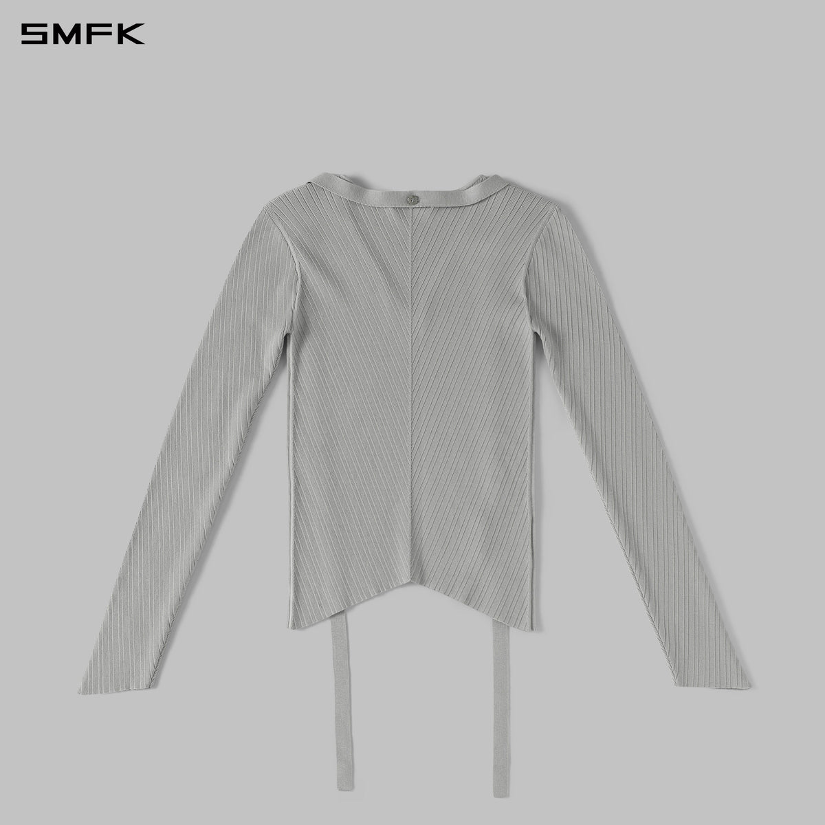 SMFK Myth Aeolus Symmetry Evening Knit Pullover Lenzing Tencel+Silk Glacier Grey