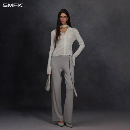 SMFK Myth Siren Aurora Evening Slim Knit Shirt Metallic Yarn Aurora Sliver