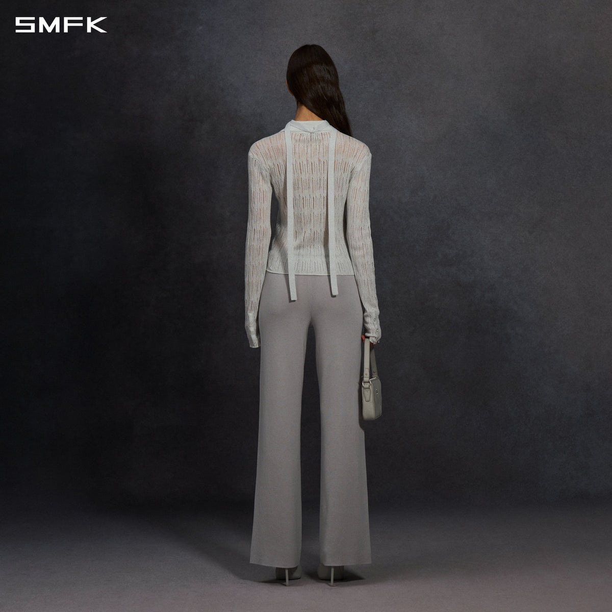 SMFK Myth Siren Aurora Evening Slim Knit Shirt Metallic Yarn Aurora Sliver