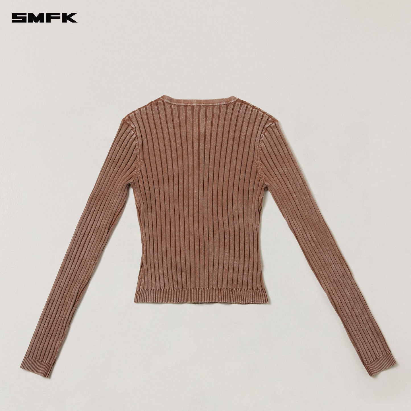 SMFK Vintage-Savage Knit Cardigan/Stone Wash Vanish Brown
