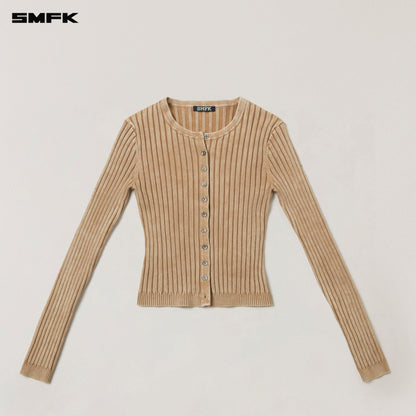 SMFK Vintage-Savage Knit Cardigan/Stone Wash Vanish Sand