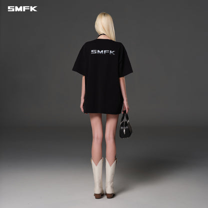 SMFK Future Reflection Loose Tee Cotton Wild Black