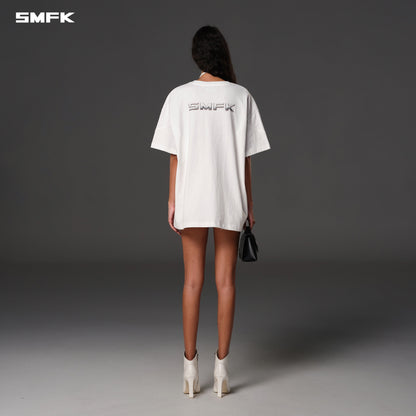 SMFK Future Reflection Loose Tee Cotton Cloud White