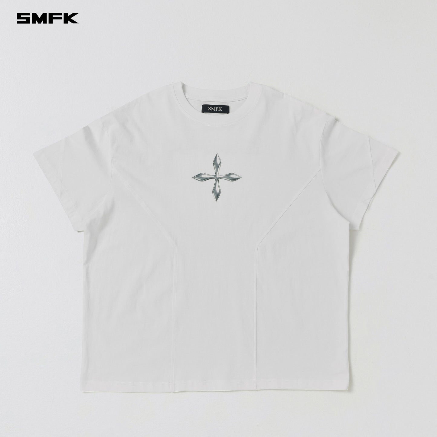 SMFK Future Reflection Loose Tee Cotton Cloud White