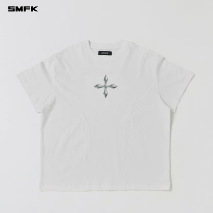 SMFK Future Reflection Loose Tee Cotton Cloud White