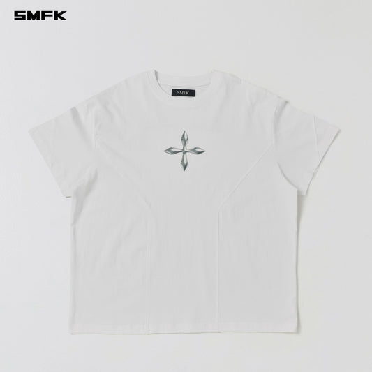 SMFK Future Reflection Loose Tee Cotton Cloud White