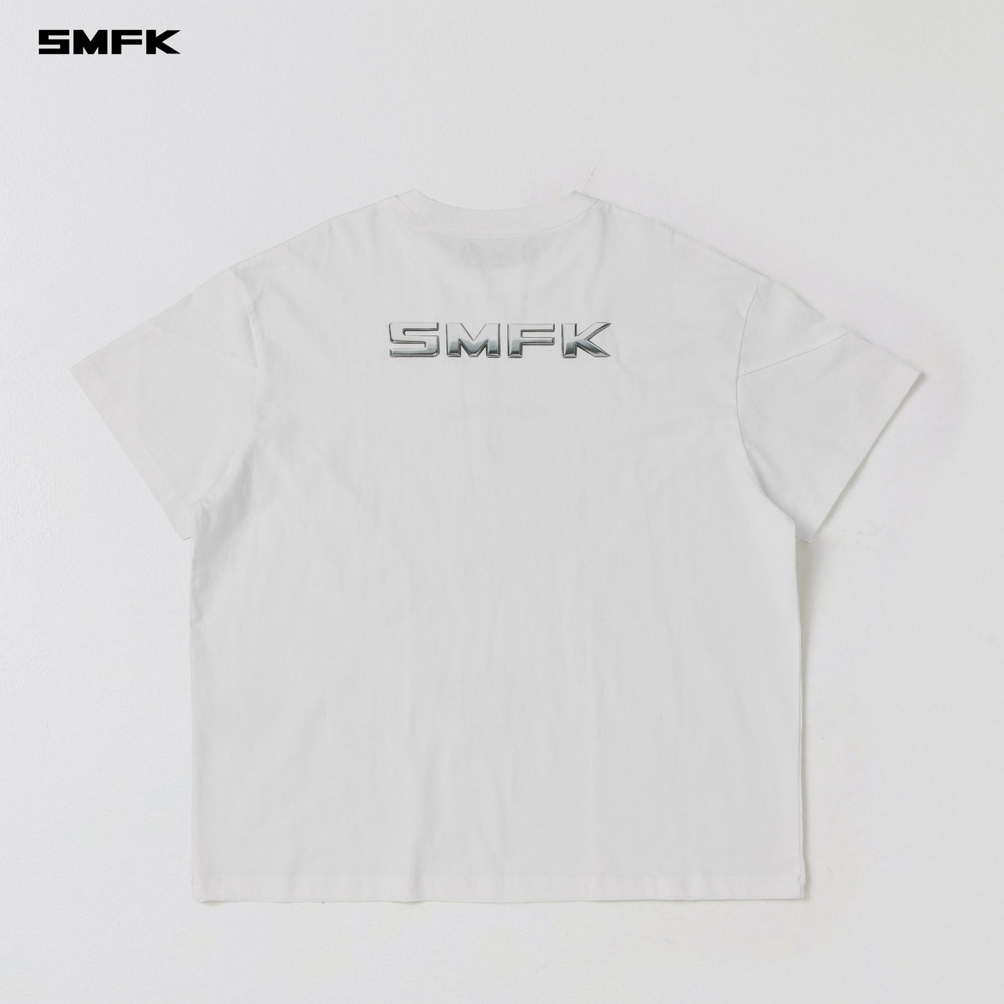 SMFK Future Reflection Loose Tee Cotton Cloud White