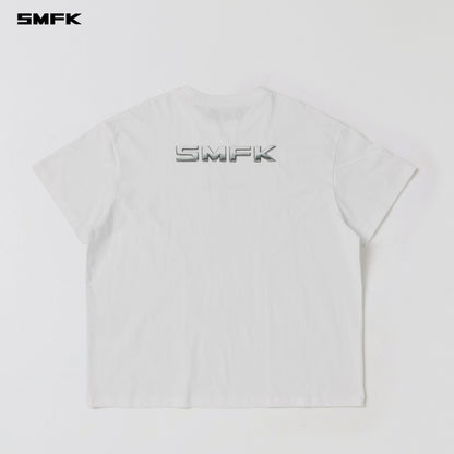 SMFK Future Reflection Loose Tee Cotton Cloud White