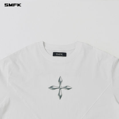 SMFK Future Reflection Loose Tee Cotton Cloud White