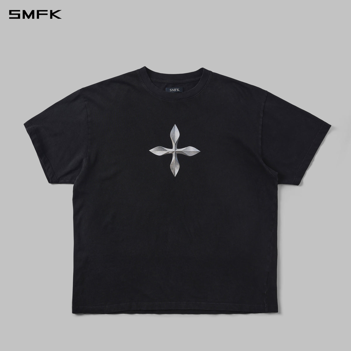SMFK Vintage Guernica Compass Loose Tee/U Wild Black