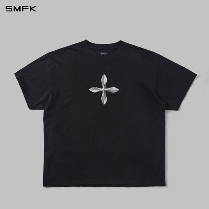 SMFK Vintage Guernica Compass Loose Tee/U Wild Black