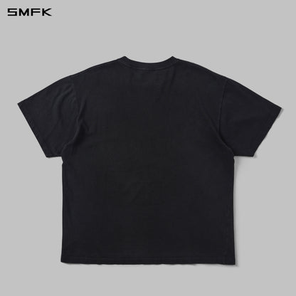 SMFK Vintage Guernica Compass Loose Tee/U Wild Black