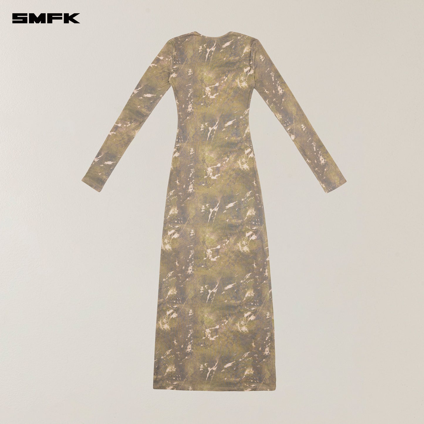 SMFK Vintage Hurricane Silk Fade Body Dress Hurricane Camouflage