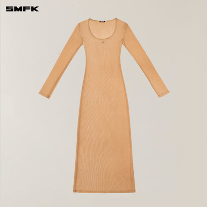 SMFK Vintage Hurricane Silk Fade Body Dress Fading Desert