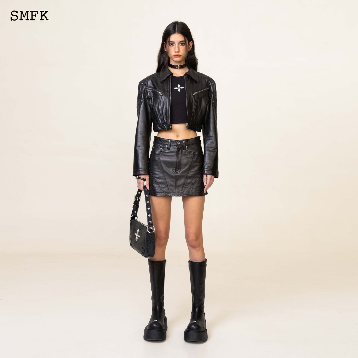 SMFK WildWorld Rock Suede Mid-Waist Mini Skirt