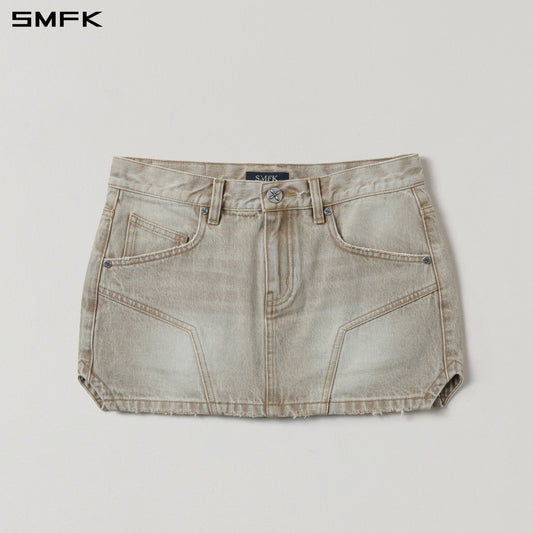 SMFK Compass Mirage Mode Denim Short Skirt Fresh Skin