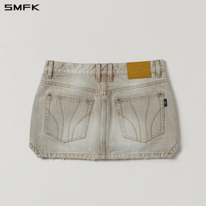 SMFK Compass Mirage Mode Denim Short Skirt Fresh Skin