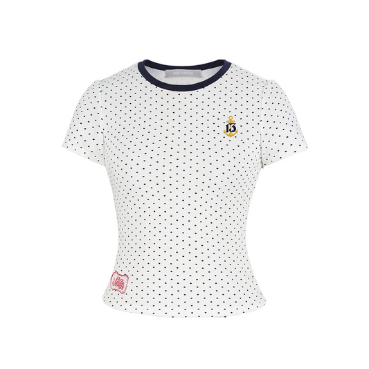 13DE MARZO Sailor Bear Polka Dot  T-Shirt