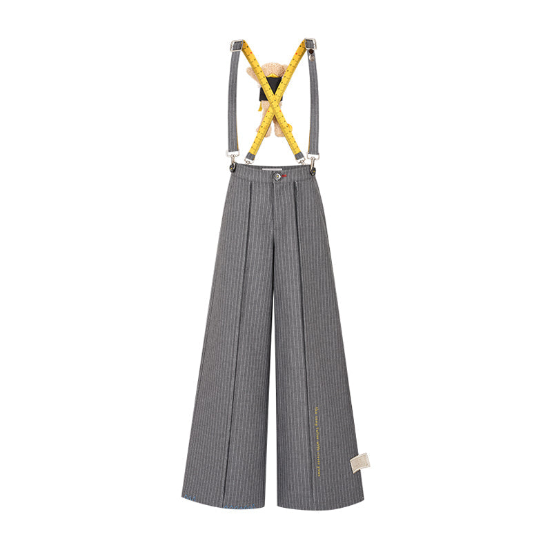 13DE MARZO Tailor Bear Ruler Overall Grey