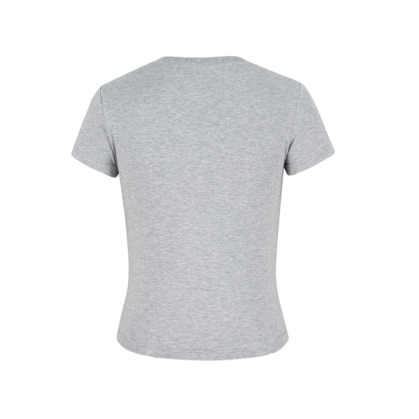 13DE MARZO Mini Logo Tight Tee Grey