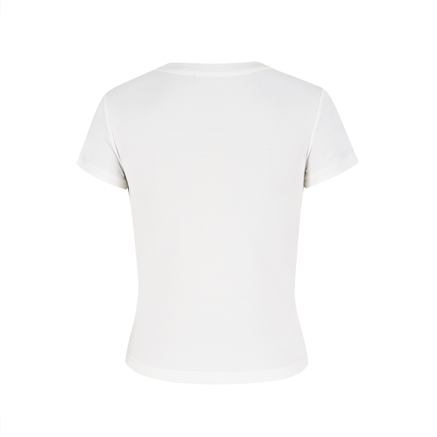 13DE MARZO Mini Logo Tight Tee White