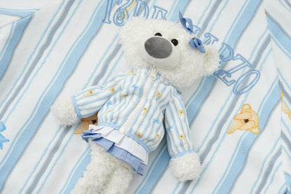 13DE MARZO Marzo Valley Fleece Print Jacket Blue