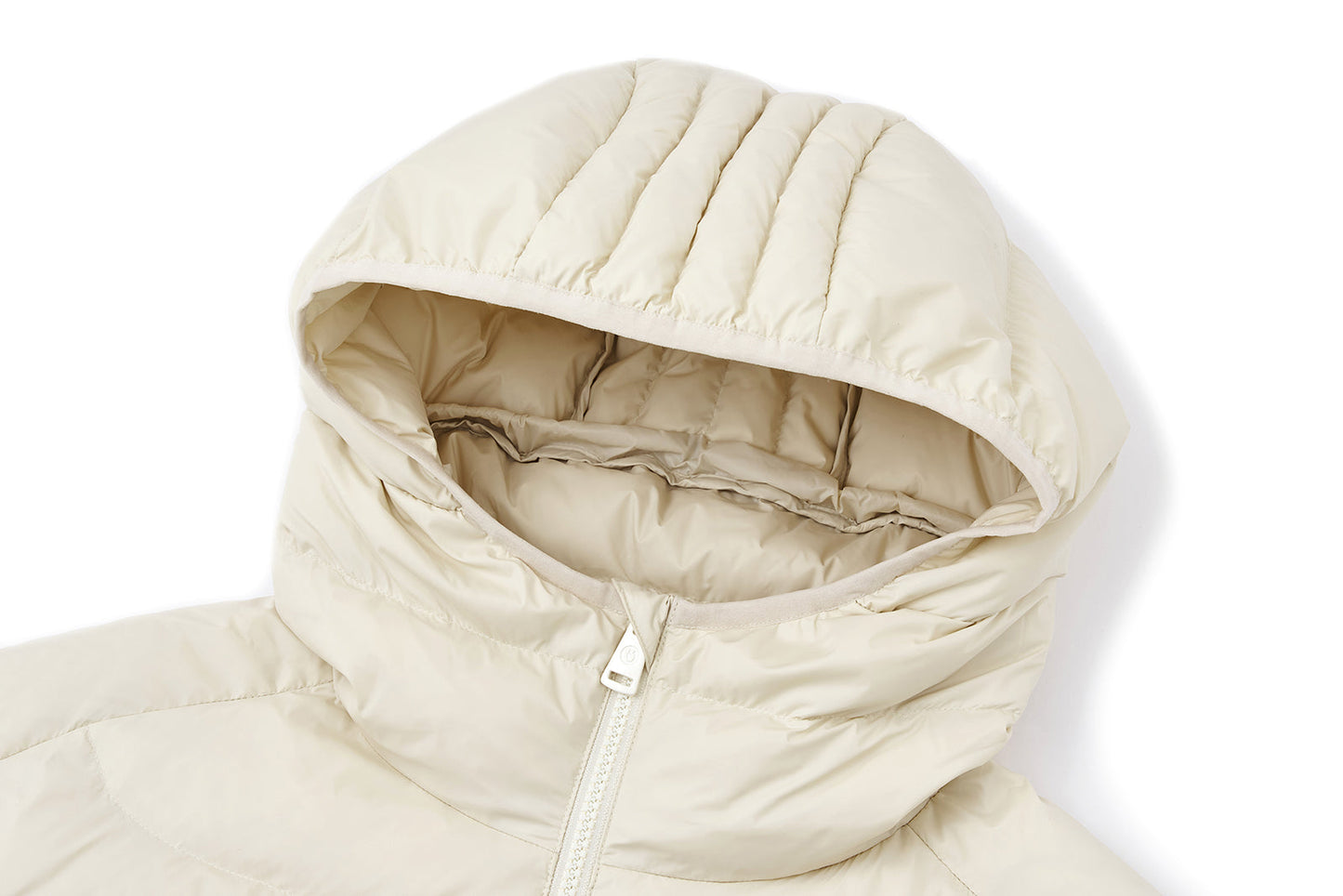13DE MARZO Doozoo Quilted Down Jacket Beige