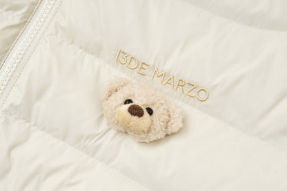 13DE MARZO Doozoo Quilted Down Jacket Beige