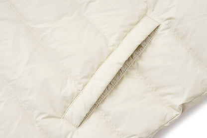 13DE MARZO Doozoo Quilted Down Jacket Beige