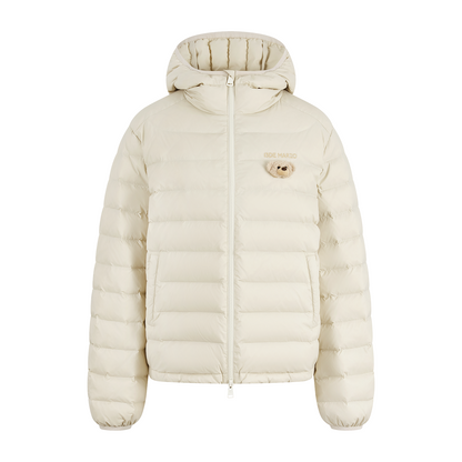 13DE MARZO Doozoo Quilted Down Jacket Beige
