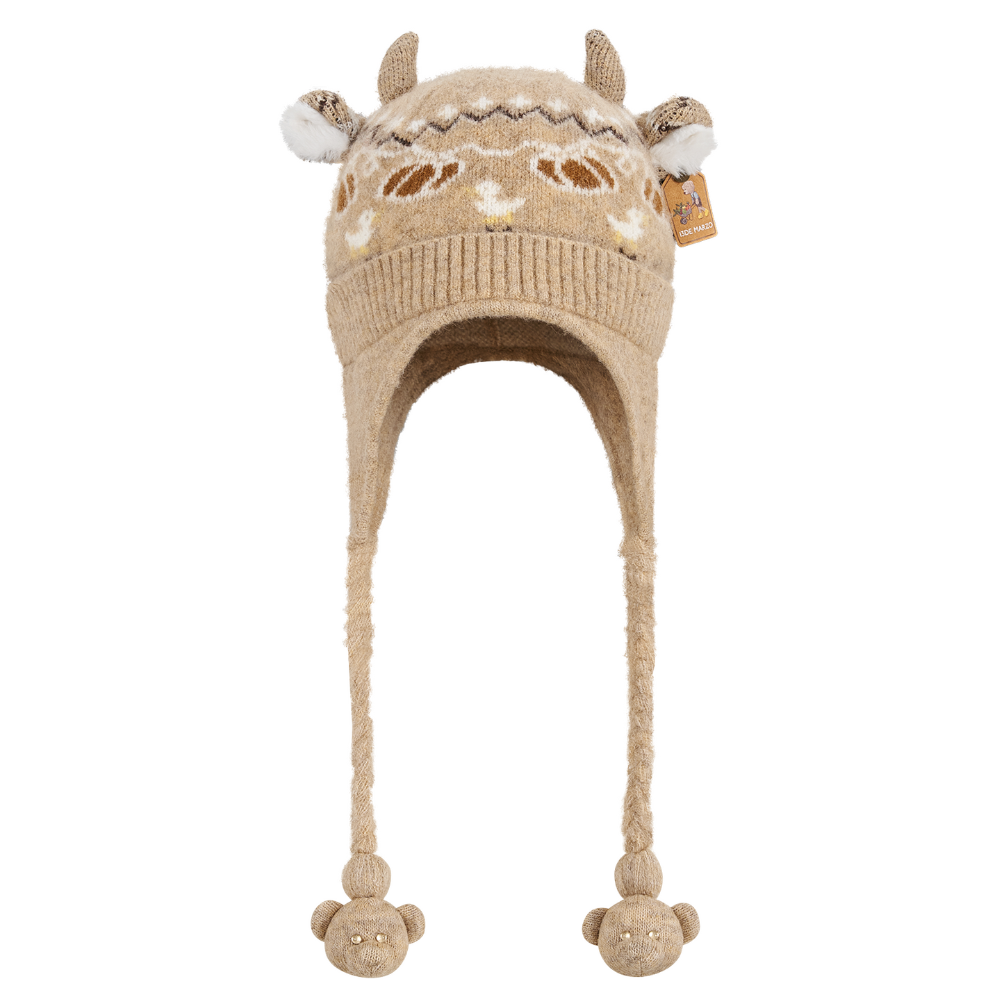 13DE MARZO Marzo Valley Horn Knit Beanie