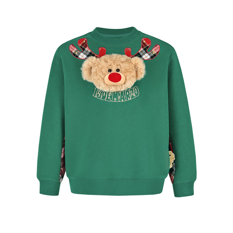 13DE MARZO Reindeer BabyBear Sweater Green