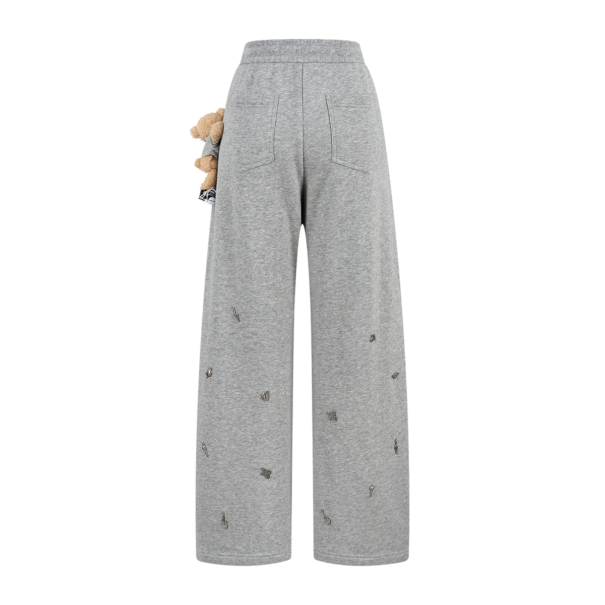 13DE MARZO Rolling Stones Bear Sweatpants Grey
