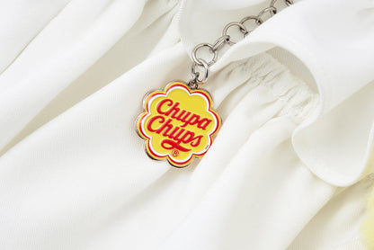 13DE MARZO x Chupa Chups Layered Tulle Skirt White