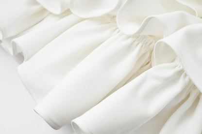 13DE MARZO x Chupa Chups Layered Tulle Skirt White