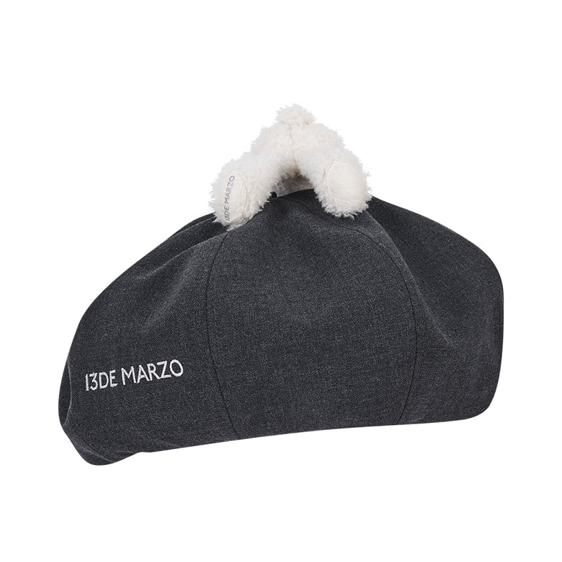 Harry Potter × 13DE MARZO Hedwig Hogwarts Offer Bear Beret Dark Grey