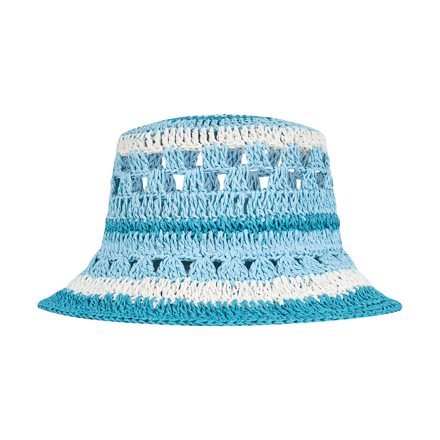 13DE MARZO Crochet Bucket Hat Blue