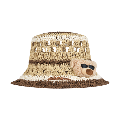 13DE MARZO Crochet Bucket Hat Khaki