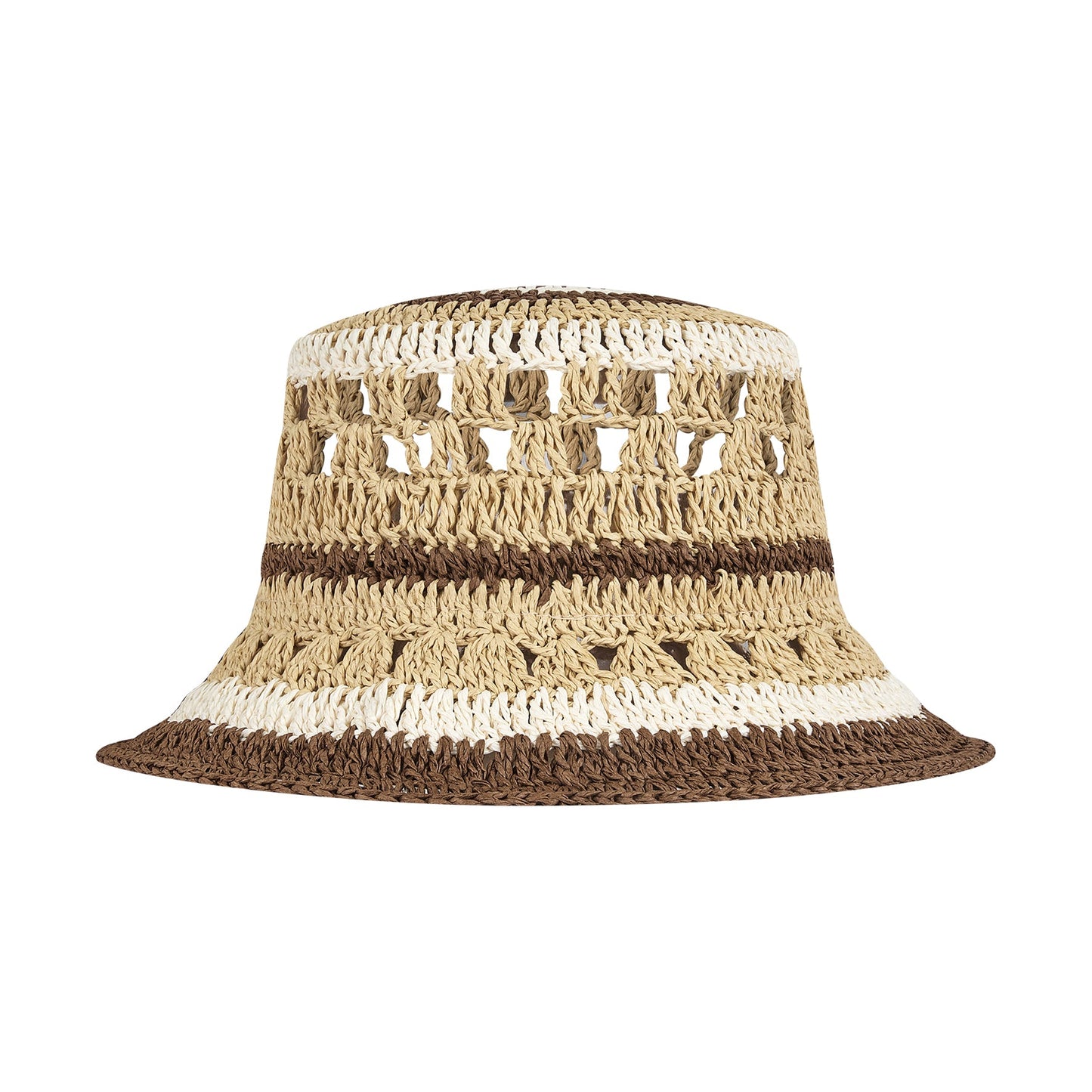 13DE MARZO Crochet Bucket Hat Khaki