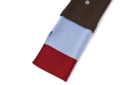 13DE MARZO Snow Bear Asymmetric Cuff Top Brown