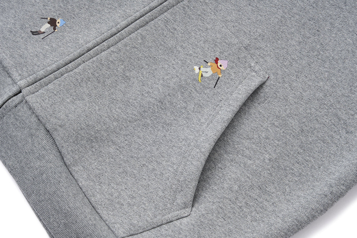 13DE MARZO Snow Bear Hoodie Grey