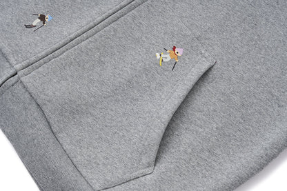 13DE MARZO Snow Bear Hoodie Grey