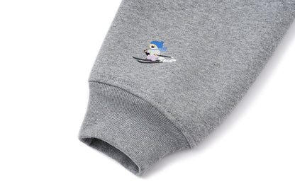 13DE MARZO Snow Bear Hoodie Grey