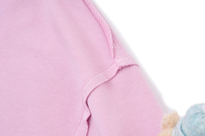 13DE MARZO Crystal Ball Print Hoodie Pink