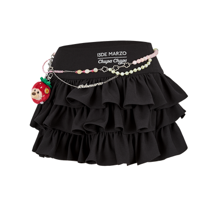 13DE MARZO x Chupa Chups Layered Tulle Skirt Black