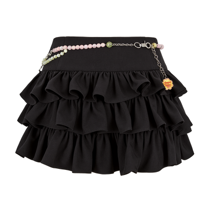 13DE MARZO x Chupa Chups Layered Tulle Skirt Black