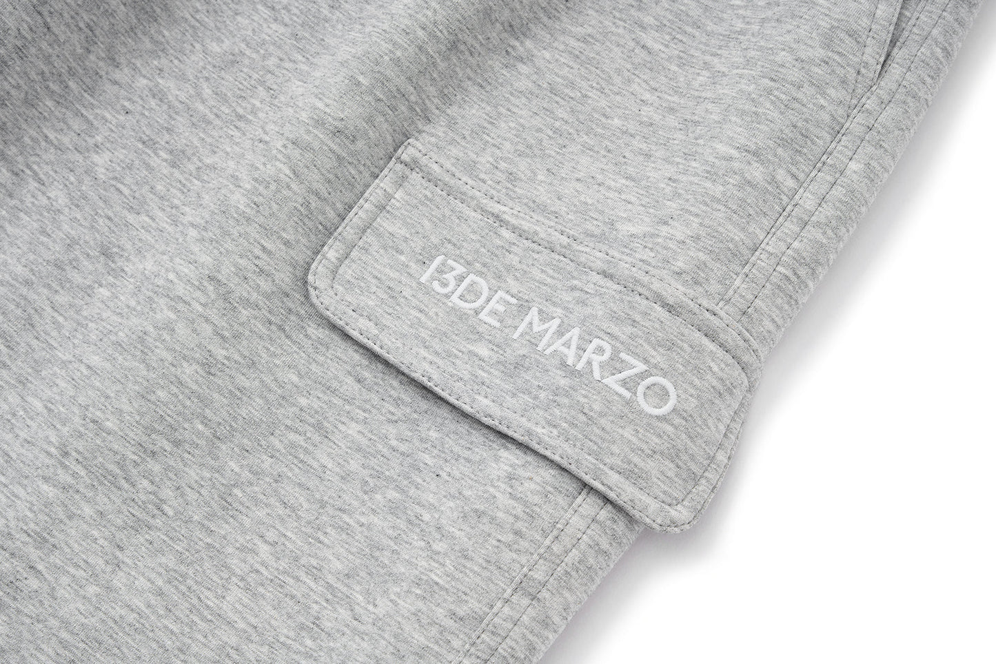 13DE MARZO Pocket Bear Wide-leg Sweatpants Grey