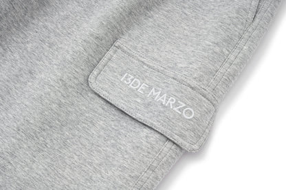13DE MARZO Pocket Bear Wide-leg Sweatpants Grey