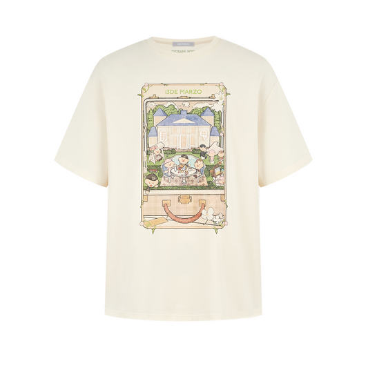 13DE MARZO Manor Party Illustration T-shirt